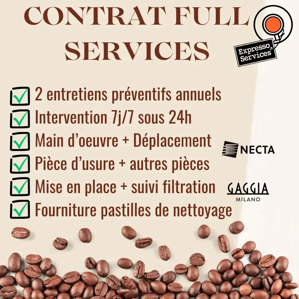 CONTRAT FULL SERVICES pour NECTA / GAGGIA