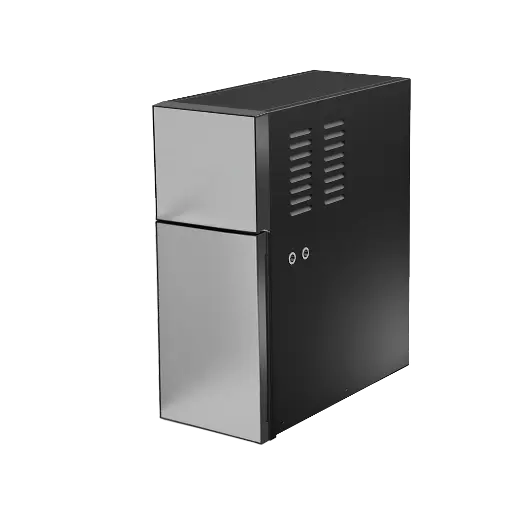 [960990] MINI FRIGO 7L, porte en acier inoxydable